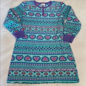 Girl’s St. Eve Fleece Pajama Dress-  size 10/12